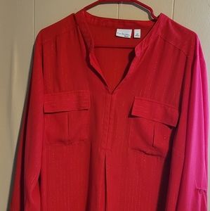 Brilliant Red Plus Size Blouse